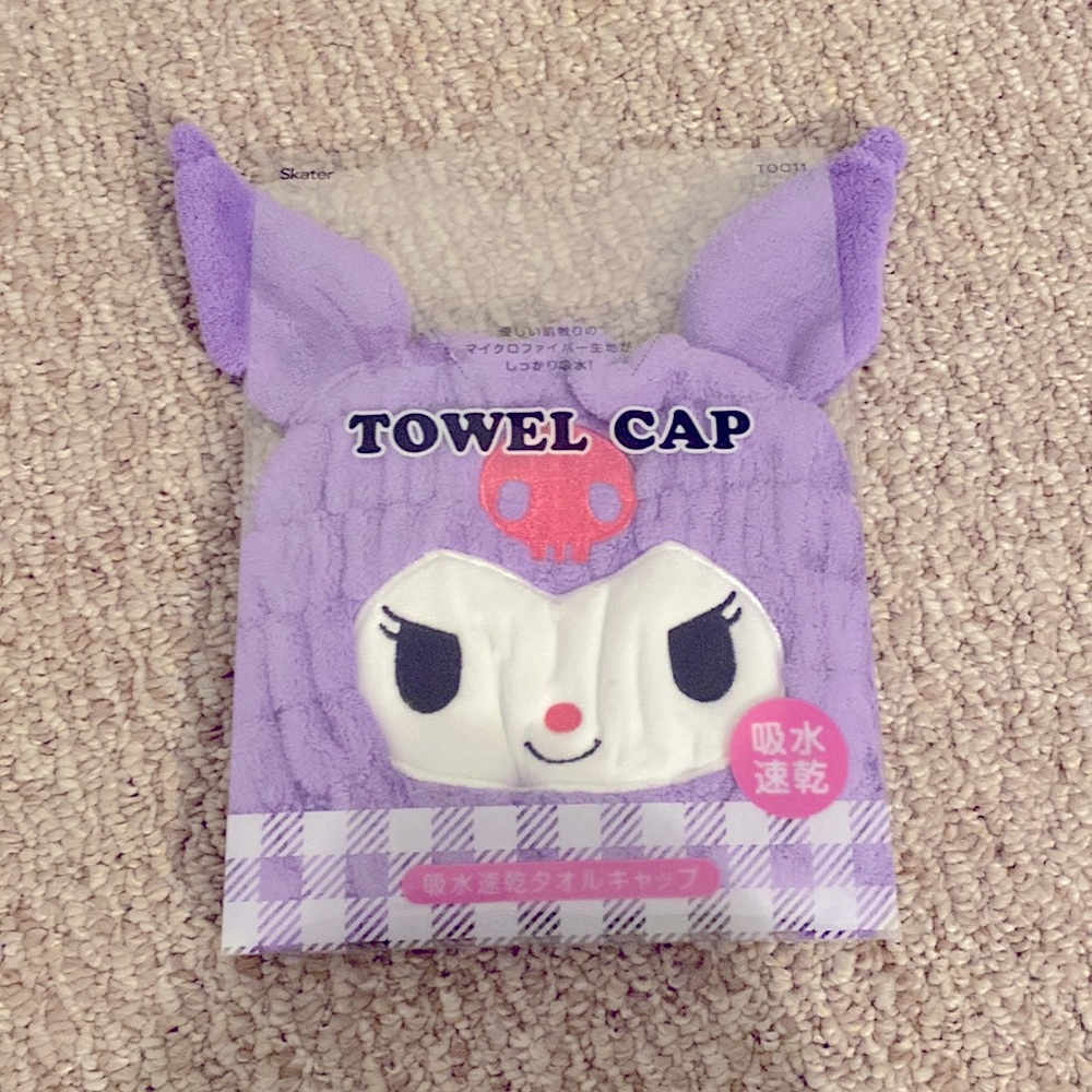 Sanrio/ Kuromi Towel Cap